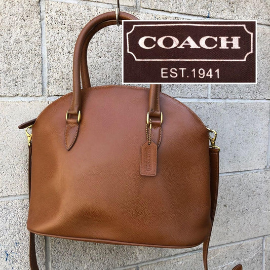 COACH Old Coach Camel Shoulder Bag Handbag, 》 #QYGB1V