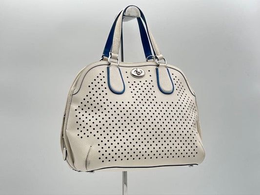 COACH Satchel Handbag, Perforated Leather #QYKL1Q