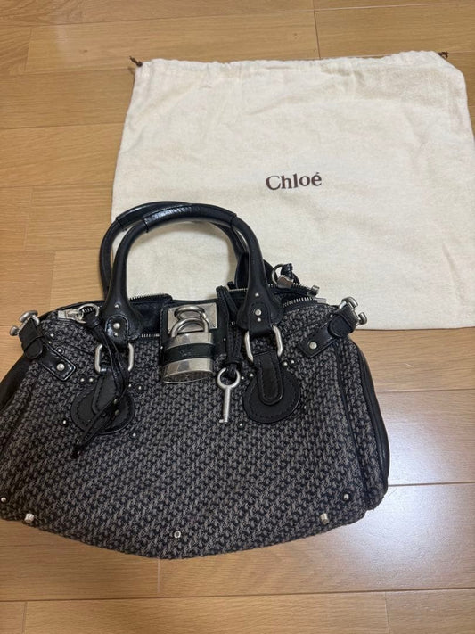 Chloe Paddington Tweed x Leather #QYKM3W