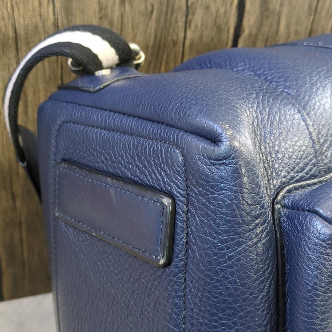 Official BALLY backpack store Navy Leather #QYHSY7