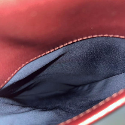 VALEXTRA My Logo Backpack Leather Bordeaux Burgundy Men #QY3G0E