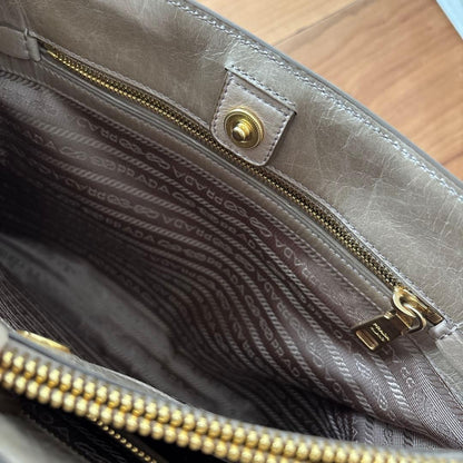PRADA Beige Leather Handbag #QYK739