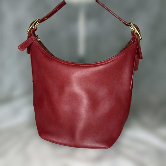 COACH Old Coach One-Shoulder Bag 9823 Made in the US Red #QYH5UY