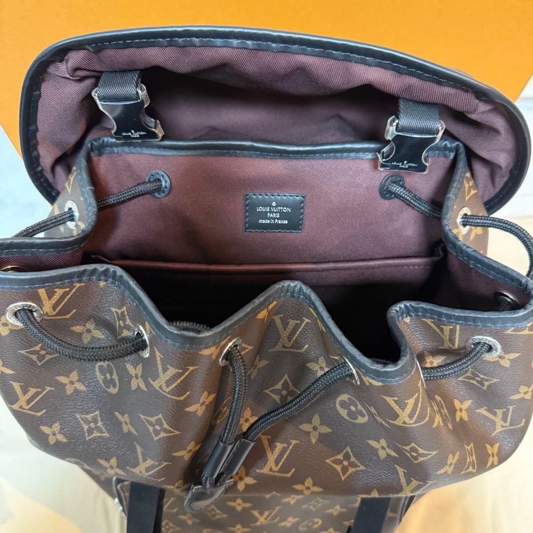 LOUIS VUITTON Zack Backpack M43422 Monogram Macassar Brown #QYDITZ