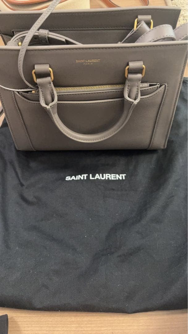 SAINT LAURENT handbag, gray. #QYL2DE