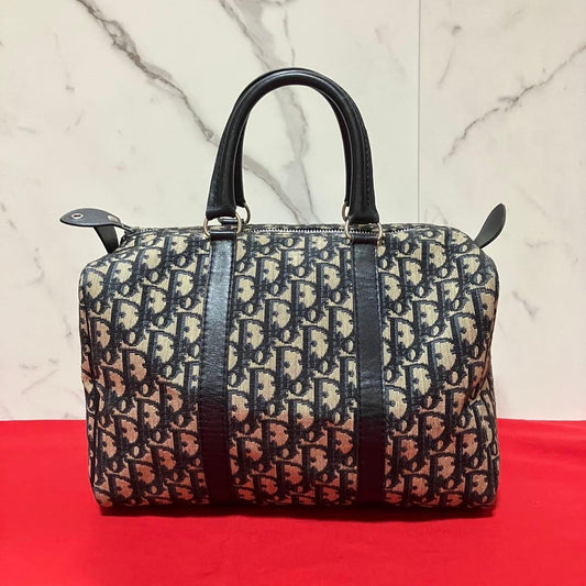 Christian Dior Trotter Mini Boston Bag, Canvas #QY26PT