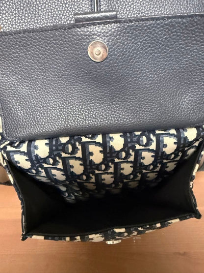 DIOR Motion Backpack Leather Canvas Navy #QYHSLM