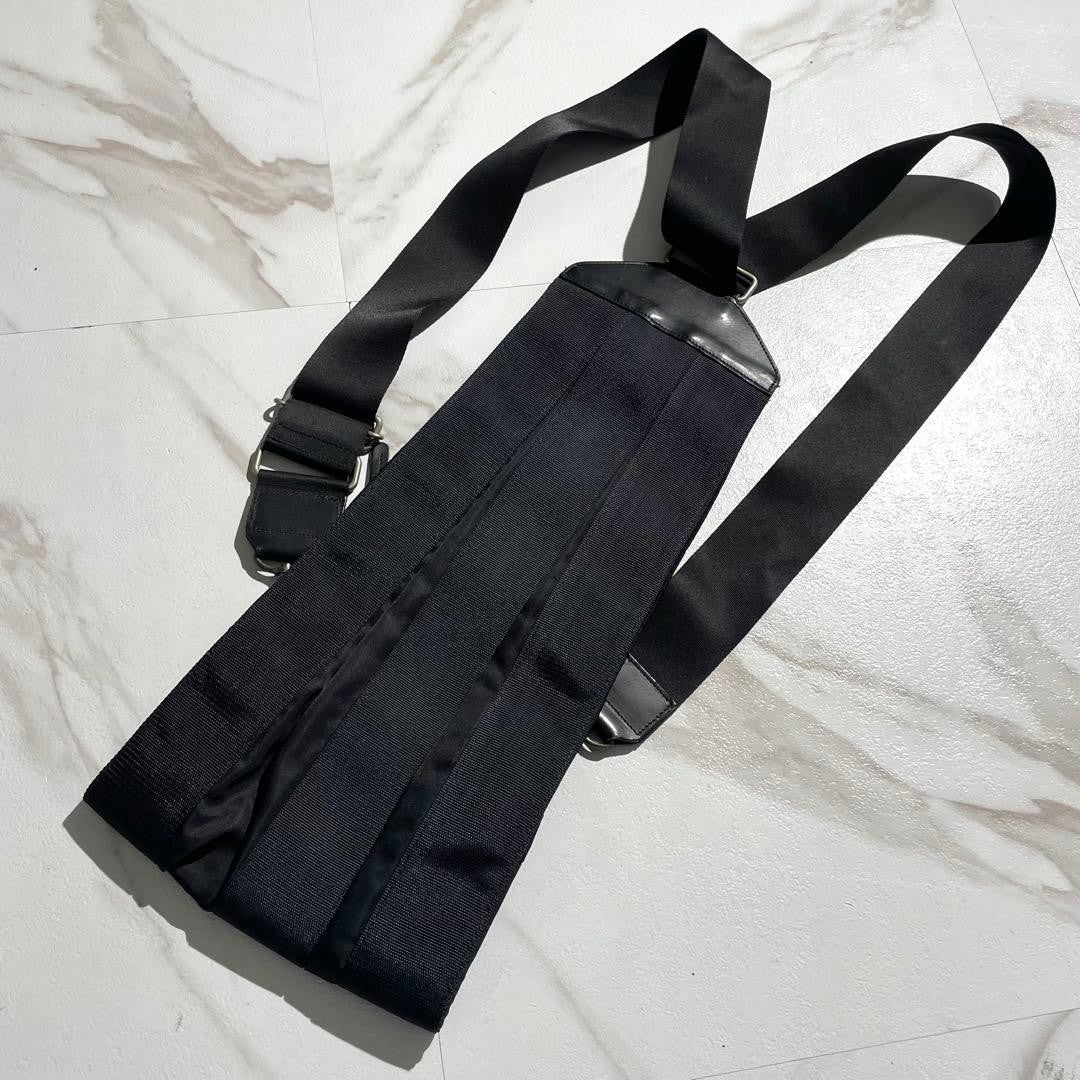 ISSEY MIYAKE Archive Vintage Backpack Shoulder Bag Black Canvas #QYD2YK