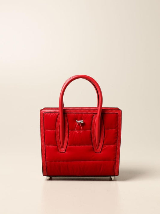 Christian Louboutin Paloma S Mini Red Calf Leather 2-Way Bag Women #QY0V13