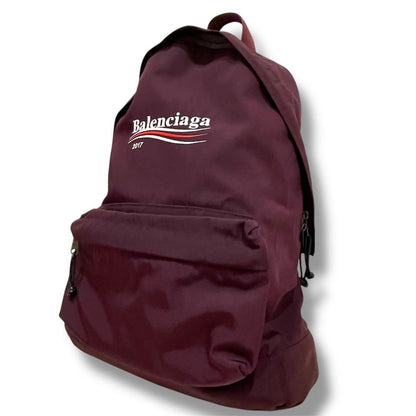 BALENCIAGA Explorer Logo Backpack, Large Capacity, Purple #QYHDK9