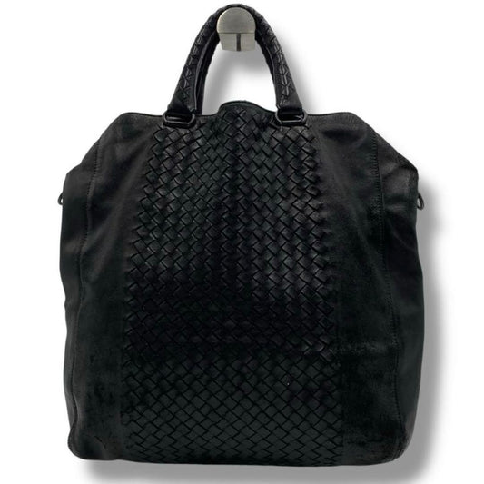 BOTTEGA VENETA Intrecciato 2-Way Bag, Women's Classic Black #QY6NLR