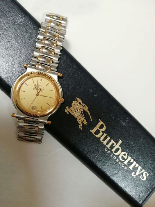BURBERRYS Analog Watch, Silver & Gold #QYHLU0