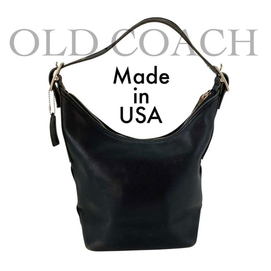 Classic Coach Leather One-Shoulder Bag (Made in USA) #QYH67D