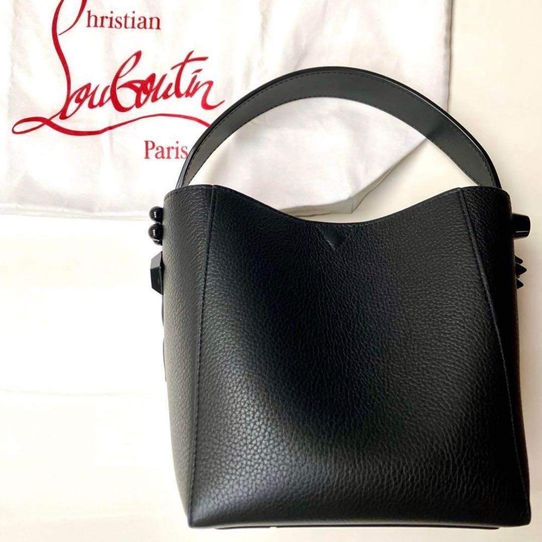 Christian Louboutin Black Tote Bag Used Mint #QYIV51