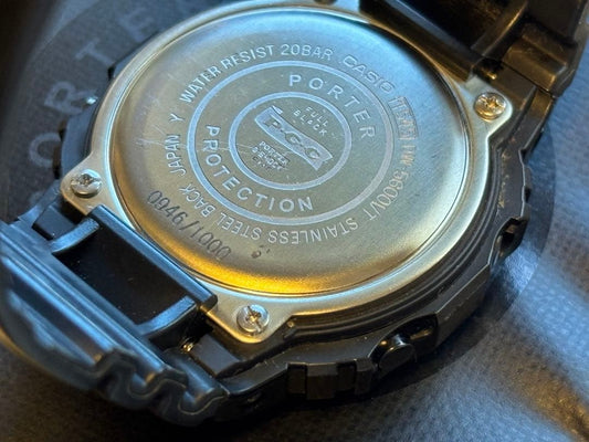 G-SHOCK x PORTER DW-5600VT Speed Black Ltd 1000 Reverse LCD #QY2DXX