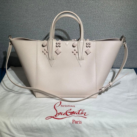 Christian Louboutin Cabas Chic Small Tote Bag, Genuine Leather, 2-way #QY5KON
