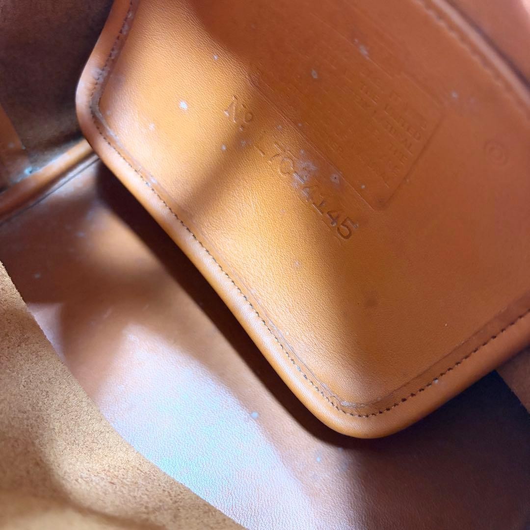 Old Coach 4145 Glovetanned Leather Brown Shoulder Bag Large Capacity #QYFVIQ