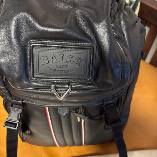 BALLY backpack Black Lambskin #QY1IHU
