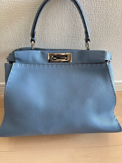 FENDI Peekaboo Medium Cloudy Blue #QY09BJ
