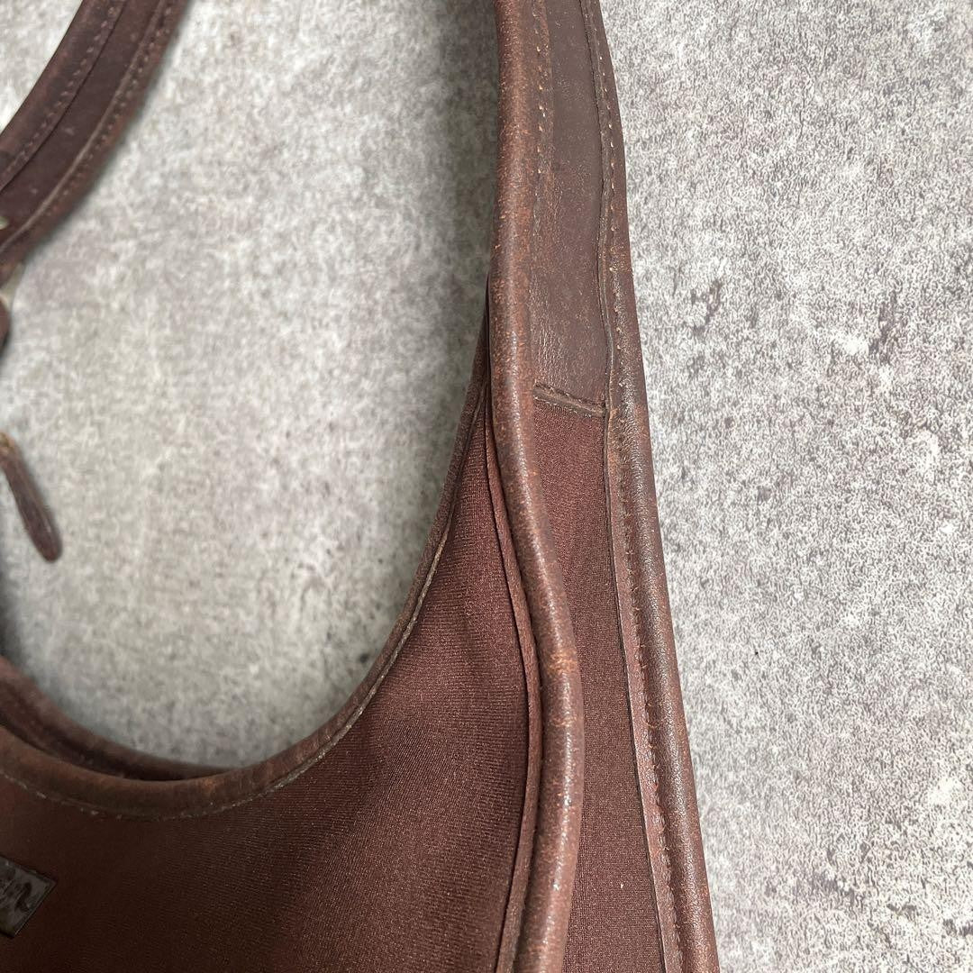 Y2K Old Coach One-Shoulder Bag Ergo Brown Nylon #QYHKZ9