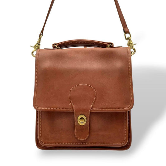 COACH Old Coach Leather Shoulder Bag (2-way) #QYCNEL