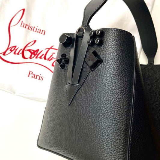 Christian Louboutin Black Tote Bag Used Mint #QYIV51
