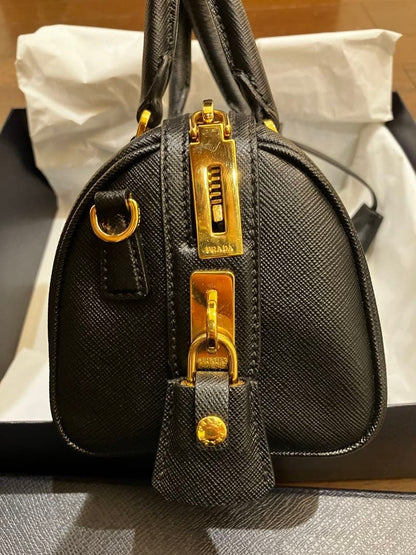 PRADA Saffiano Leather Top Handle Bag #QYKE36