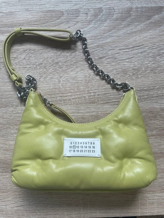Maison Margiela Glam Slam Bag Yellow Leather Tag Included Mint #QYDBZO