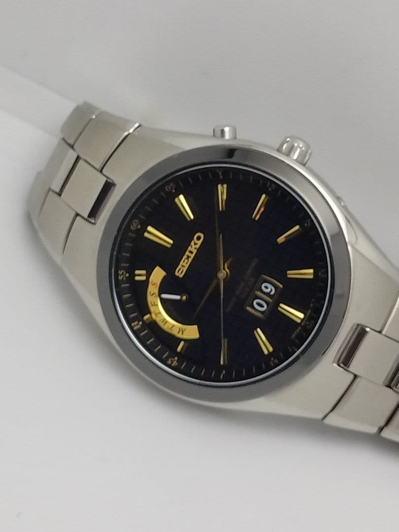 Seiko Spirit Radio Solar Big Calendar Day Date Day of the Week Titanium #PGCNXN