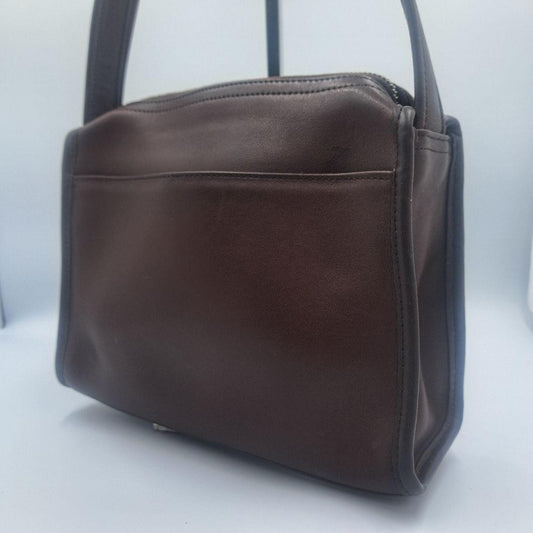 COACH Old Coach Shoulder Bag Brown 9053 #QYGQM4