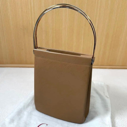 Cartier Trinity Leather Handbag Beige Gold Hardware #QY3HCK