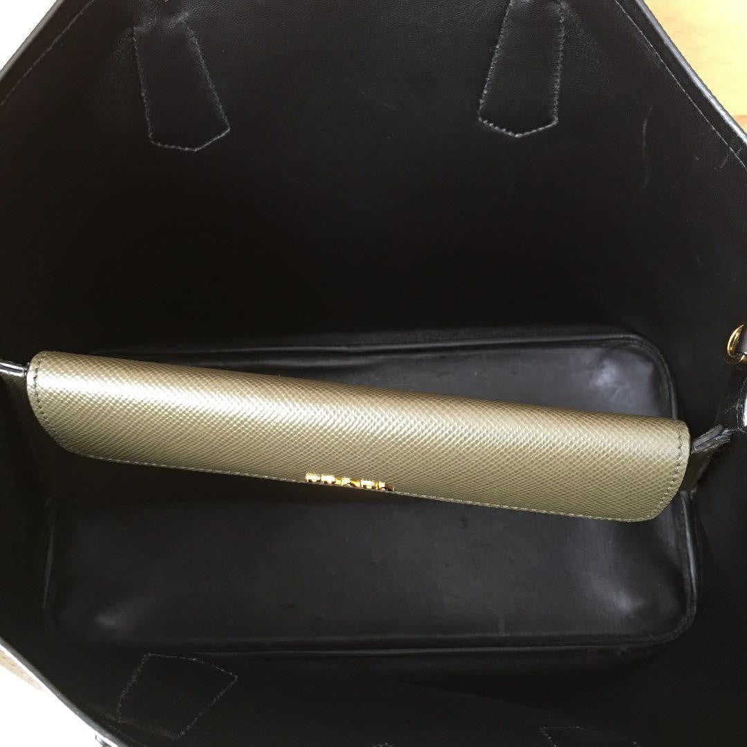 PRADA PRADA Double Handbag Black Calf #QYGC0K