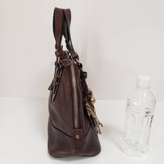 CHLO? Kerala bag, dark brown, with horse charm, in relatively good condi #QYFW5N