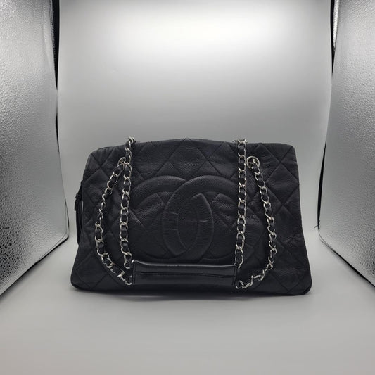 CHANEL Black Leather Handbag #QYDJNL