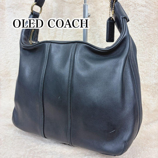 COACH OLDCOACH One-Shoulder Bag, Black, Y2K Leather #QY7QFW