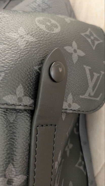 LOUIS VUITTON Christopher MM Monogram Eclipse Backpack Black #QY8DHY
