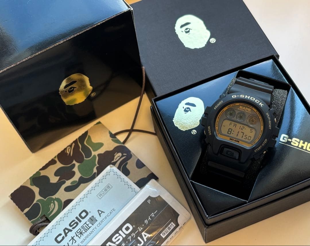 G-SHOCK x A Bathing Ape DW-6900 BAPE Collab Limited 2000 Vintage Watch #QYFOEV