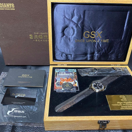 Shigeo Nagashima Mr. Giants GSX Wristwatch, Footprints of Glory, complet #QY0VNZ