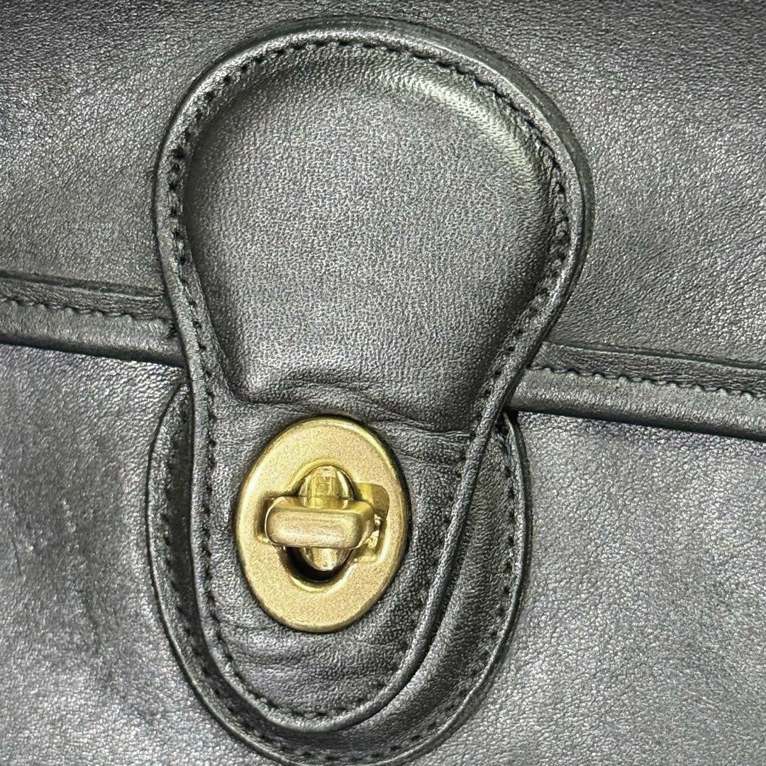90s USA-made Old Coach 2-way bag, black #QYJY4P