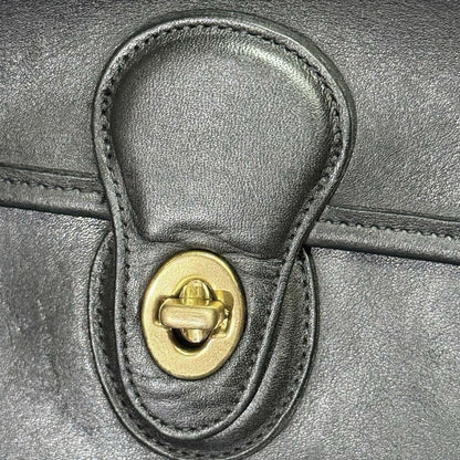 90s USA-made Old Coach 2-way bag, black #QYJY4P