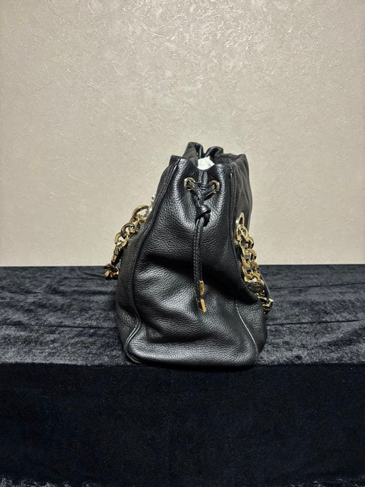 BVLGARI handbag, black with gold hardware #QY3WZL