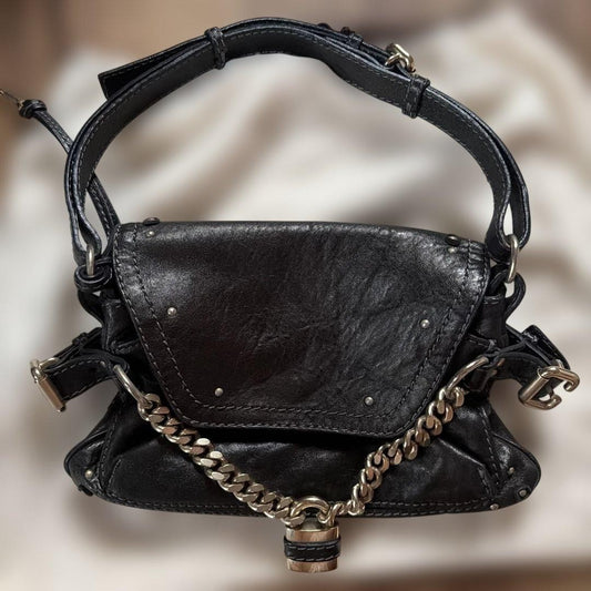 Chloé Paddington Black Leather Handbag #QY4QTN