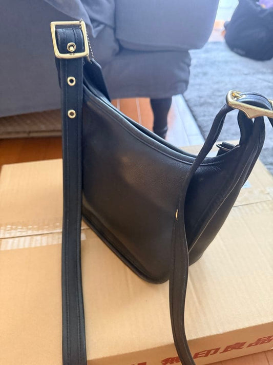 COACH 9950 Old Coach Shoulder Bag, Black #QY7AMC