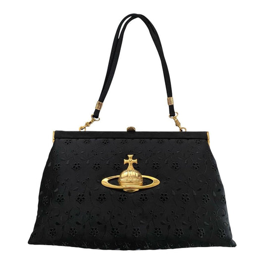 Vivienne Westwood handbag with cutwork design, black. #QY09KG