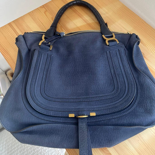 CHLO? Marcie handbag, navy Women #QY2L63