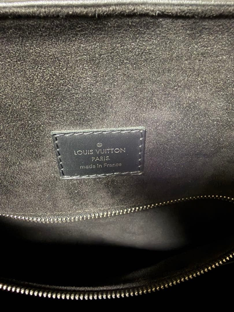 LOUIS VUITTON Christopher PM Epi Leather Backpack Black #QY30PQ
