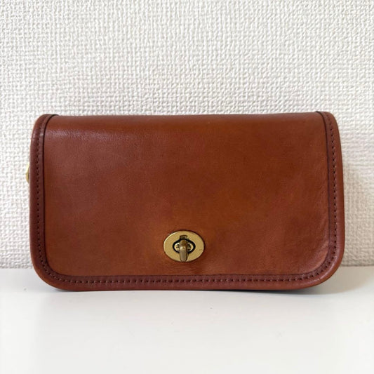 Coach Old Coach Shoulder Bag, Glovetanned Leather, Turnlock #QY4IIG