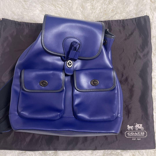 COACH Men's Blue Backpack C2902 #QYGQ6A