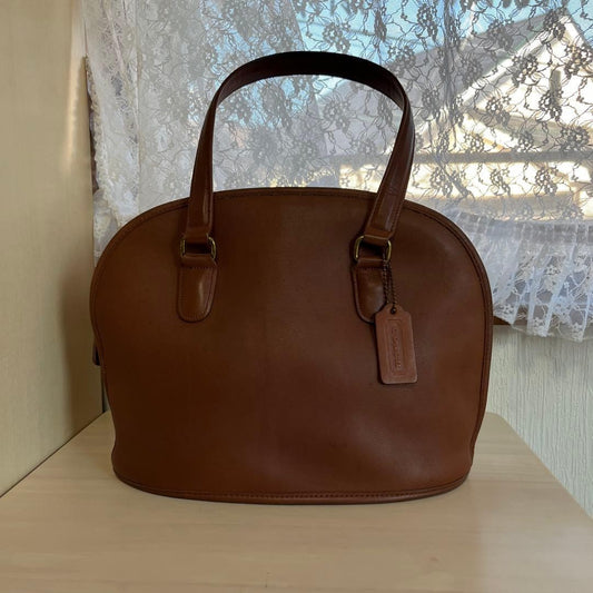 COACH handbag, brown leather, model number 9958 #QYHEUS