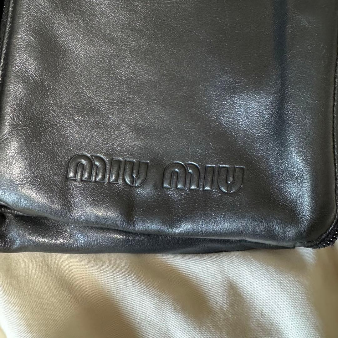 FW/1999 archive MIU MIU leather sling bag Black #QY12NI